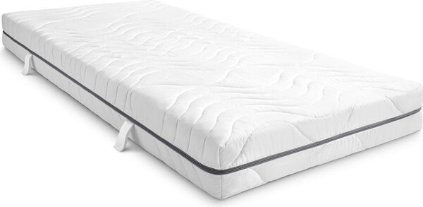 Materasso viscoelastico a 7 zone Sleezzz Smart 100 x 200 cm, altezza 18 cm, livello di rigidità H2+H3 con schiuma a memoria d'aria