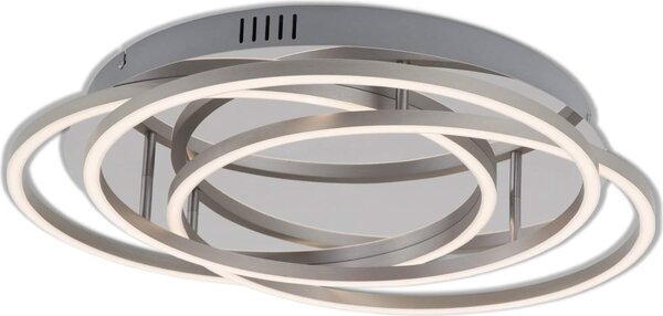 Lampada da soffitto a LED dimmerabile con funzione di memoria 56 W argento metallo-plastica Briloner