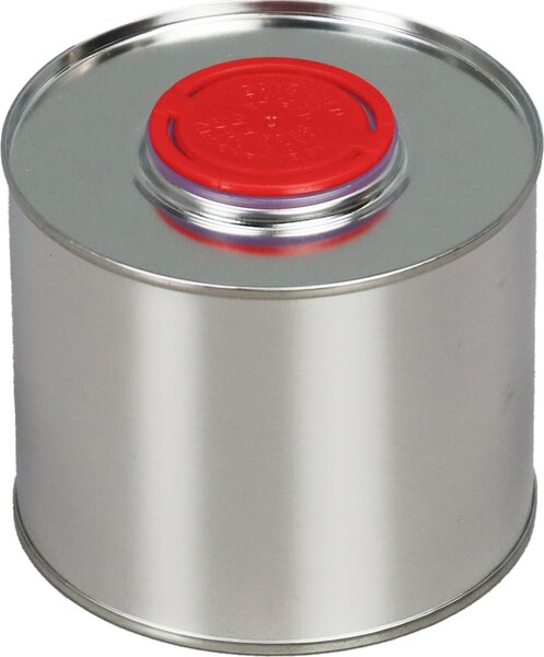 BenBow Secchio in latta con tappo e imbuto 0,5L x 100 Lattina di latta, barattolo di latta, barattoli di metallo Vuoto per oli, colori, vernici
