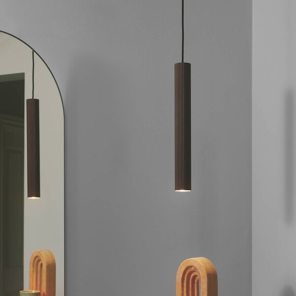 Nordlux Lampada a sospensione Vico, dimmerabile, Marrone / Ruggine, Soggiorno / Sala da pranzo, Alluminio, Lampada a sospensione