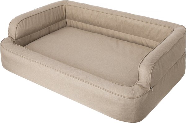 Letto per cani, arredamento per animali, letto per gatti, sfoderabile, cesto per cani, cuscino per cani, lettino per cani, posti letto, divano per cani, beige, XL: 96x62 cm