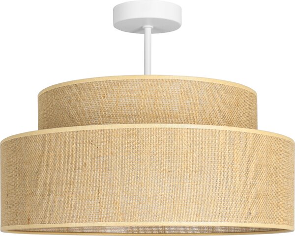 FKL DESIGN Home Deco Lampada da soffitto Marrone Bianco Illuminazione da soffitto della serie BE110-D-BB (Marrone)