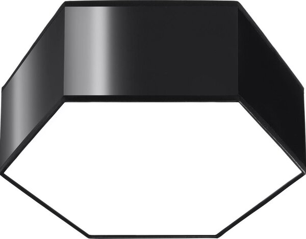 Lampada da soffitto SUNDE 11 nero 2xE27 15W PVC 11.5x26.5x30.5cm Sollux Lighting