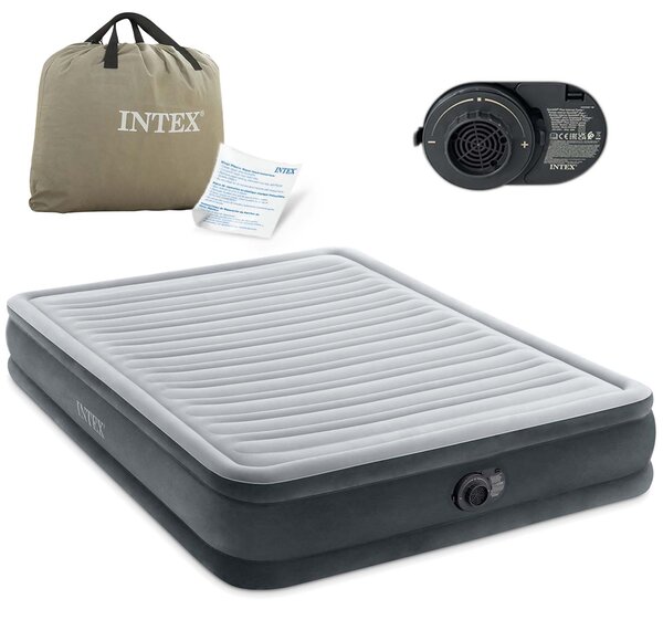 Materasso letto gonfiabile 203x152cm con pompa per 2 persone 67770ND