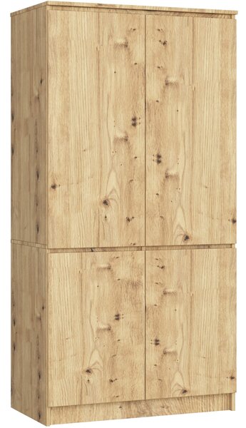 Akord Armadio 4 Ante Rovere Artigianale 90X51X180 Cm