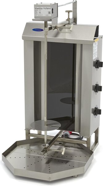 Maxima - Gastro kebab grill - 3 bruciatori - 30 kg di carne - Elettrico