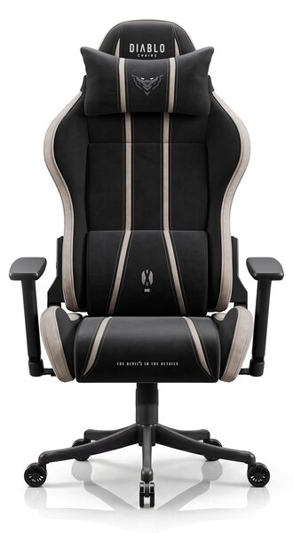 Sedia gaming in tessuto nero-beige Diablo X-One 2.0 Camel Black Small