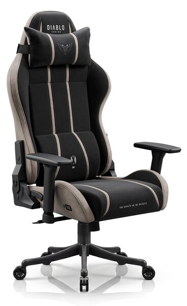 Sedia gaming in tessuto nero-beige Diablo X-One 2.0 Camel Black Small