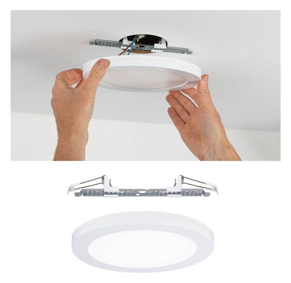 Paulmann Cover it pannello LED 4.000 K 22,5 cm, Bianco / Opale, Soggiorno / Sala da pranzo, Plastica