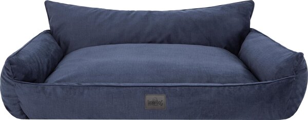 Letto ortopedico per cani JOKER letto per cani divano letto cestino materasso letto per animali XXXL 132x106 cm blu scuro velluto