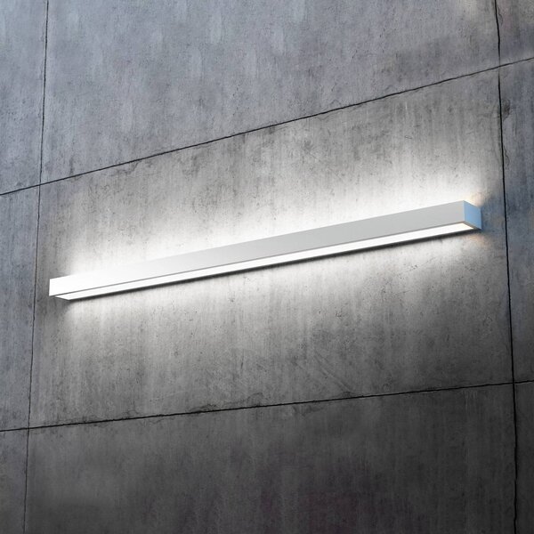 Applique da parete a LED Mera MCJ, Alluminio / Grigio / Zincato, Corridoio, Metallo, Moderno, Applique a LED