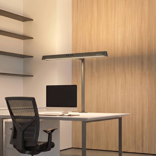 Lampada con morsetto Shax Arcchio, dimmerabile, Nero, Studio / Ufficio, Metallo, Moderno, Lampada con morsetto