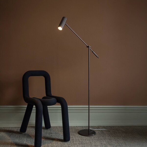 Globen Lighting Lampada da terra Hubble READ, Bronzo / Ottone antico, Soggiorno / Sala da pranzo, Metallo, Scandinavo, Lampada da terra