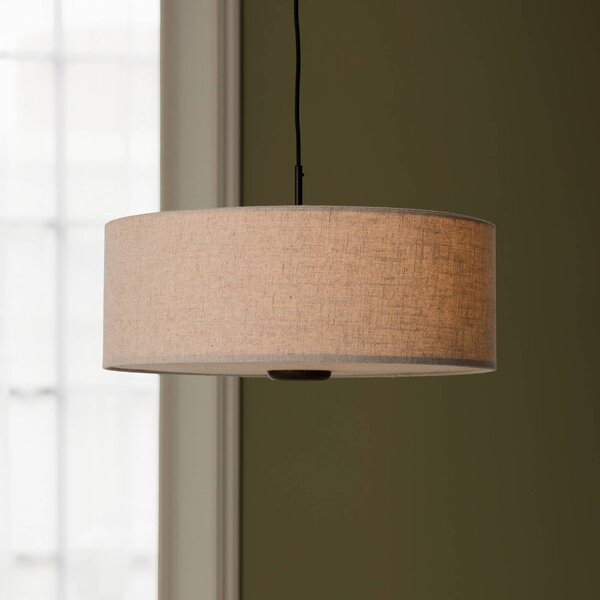 Globen Lighting Lampada a sospensione Bosco 55, dimmerabile, Crema / Ambra, Soggiorno / Sala da pranzo, Tessuto / Stoffa / Seta, Scandinavo, Lampada a sospensione