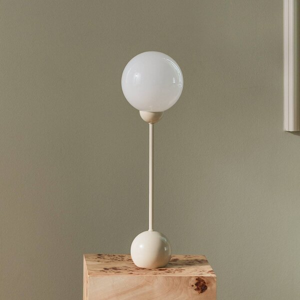 Globen Lighting Lampada da tavolo Ripley, Crema / Ambra, Soggiorno / Sala da pranzo, Metallo, Design, Lampada da tavolo