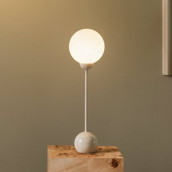 Globen Lighting Lampada da tavolo Ripley, Crema / Ambra, Soggiorno / Sala da pranzo, Metallo, Design, Lampada da tavolo