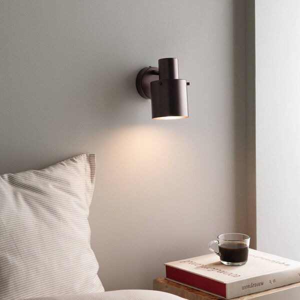 Globen Lighting Applique da parete Clark, Bronzo / Ottone antico, Soggiorno / Sala da pranzo, Metallo, Scandinavo, Applique