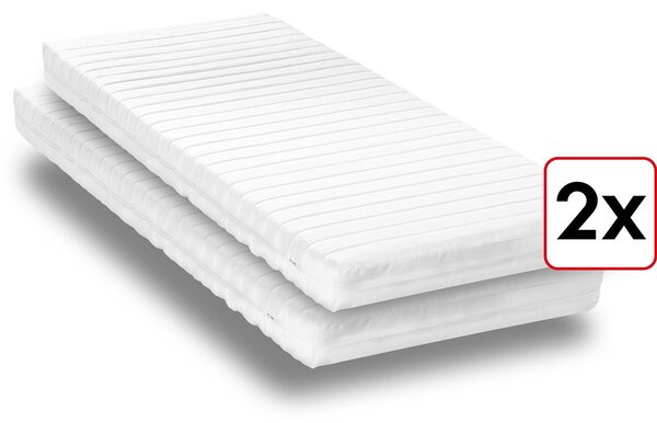 Materasso in schiuma fredda K16 100 x 200 cm, altezza 16 cm, grado di rigidità H2/H3 Twin