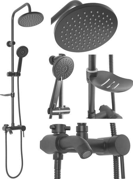 Set Doccia da Incasso Rea Luis Black