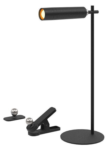 LED Solution Lampada da tavolo magnetica ricaricabile a LED neri 3in1 3W 23042