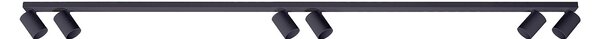Faretto da incasso a 6 luci MALGA 6 LINE BLACK IP20 6xGU10 220–240 V nero EDO777872 EDO Solutions