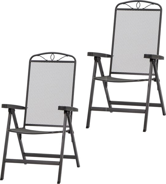Set di 2 poltrone pieghevoli Siena Garden Elda