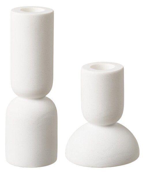 Portacandele in set in pietra 2 pz Hambra – House Nordic