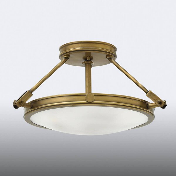 HINKLEY Plafoniera soffitto Collier, Bronzo / Ottone antico, Vetro, Antico, Plafoniera