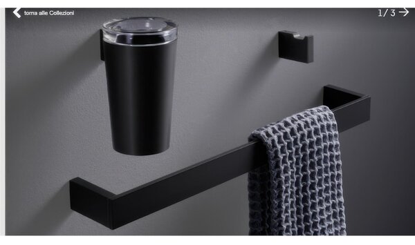 Porta Bicchiere da Appoggio LAPIANA in Ottone e Vetro Dimensioni 8x8xh13 cm verniciato nero opaco Made In Italy