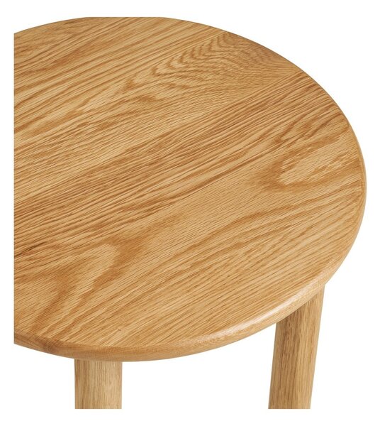 Tavolino rotondo in rovere massiccio ø 40 cm Jena – House Nordic