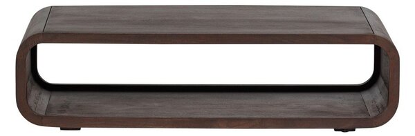 Tavolino da salotto colore naturale scuro in mango massiccio 60x120 cm Kinu – WOOOD