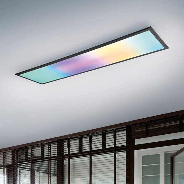 Reality Leuchten Plafoniera a LED Beta, dimmerabile, Nero, Soggiorno / Sala da pranzo, Metallo, Moderno, Plafoniera LED