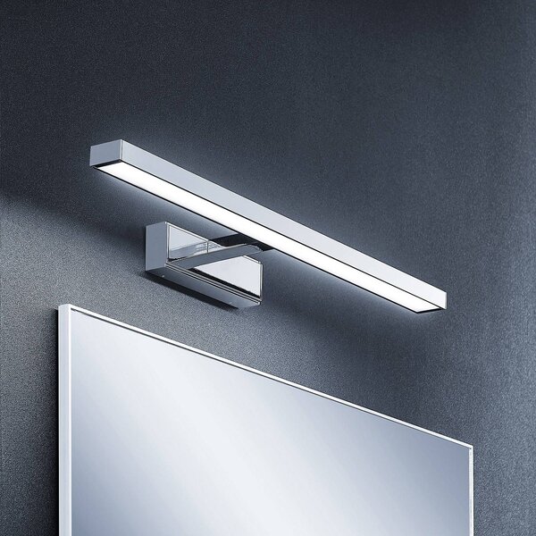 Applique da parete Jukka Lindby, Cromo / Argento, Bagno, Alluminio, Moderno, Applique