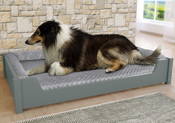Letto accogliente per animali extra large 120x70 cm, pino grigio V-30.32-G-120x70