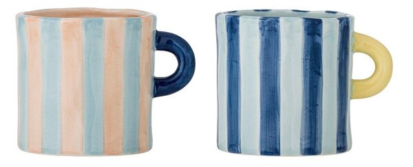 Tazze in set blu/rosa in ceramica 2 pz 250 ml Phoenix – Bloomingville