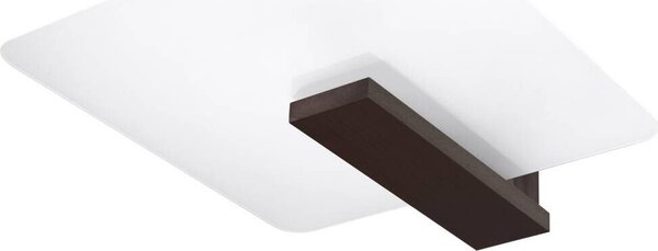 Lampada da soffitto LAPPO wengé 2xE27 15W legno/vetro 47.5x14x40cm Sollux Lighting