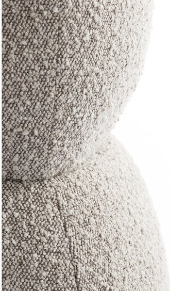 Sgabello in tessuto bouclé beige Leyla - Light & Living