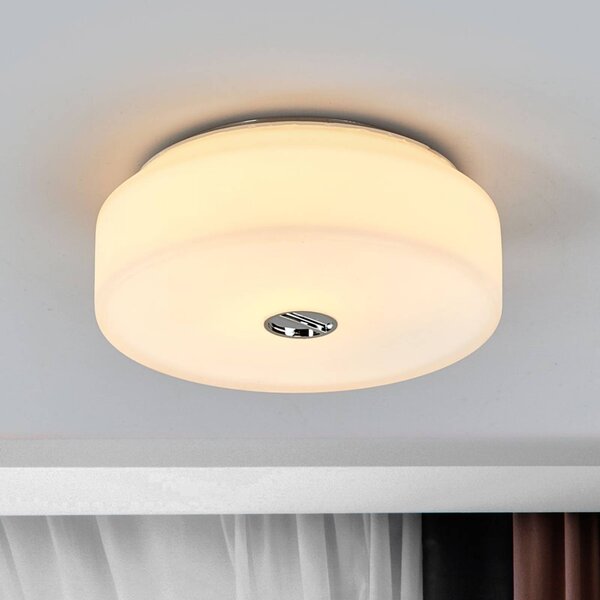FLOS Plafoniera di design MINI, dimmerabile, Bianco / Opale, Bagno, Vetro, Design, Plafoniera