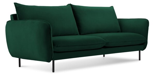 Divano in velluto verde scuro 160 cm Vienna - Cosmopolitan Design