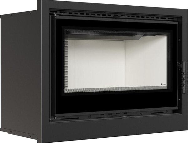 Cassetta per caminetto KRATKI ARKE 80 12 kW Ø 200 con molla della porta
