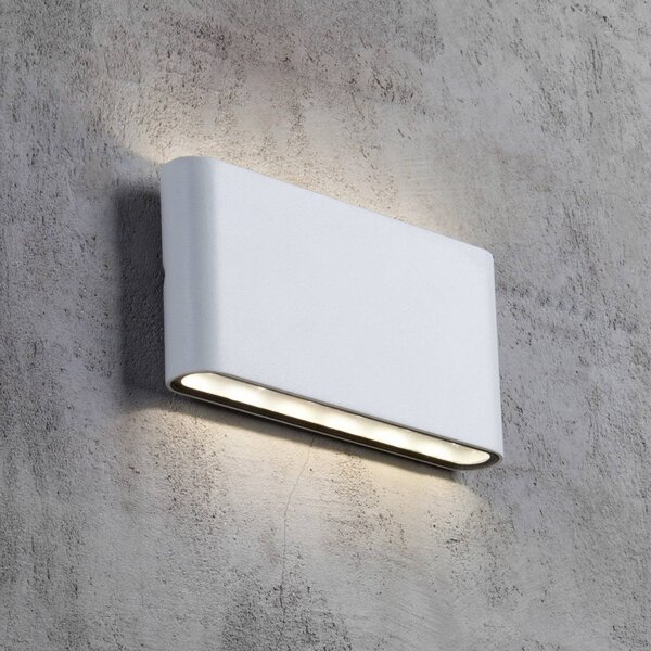 Nordlux Applique LED da esterni Kinver linea piatta bianco