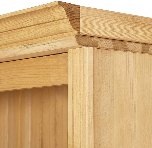 Libreria di colore naturale in pino massiccio 74x223x37 cm Anita – Støraa