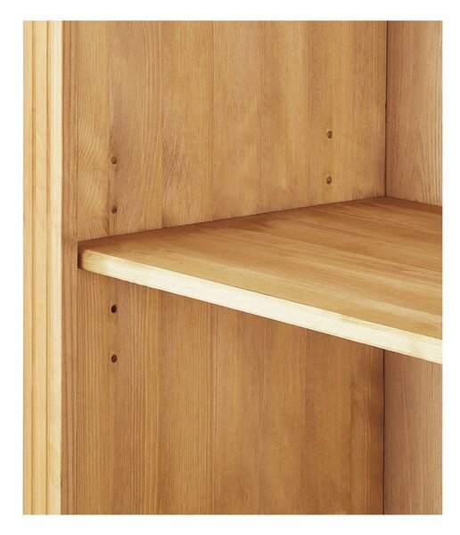 Libreria di colore naturale in pino massiccio 74x223x37 cm Anita – Støraa