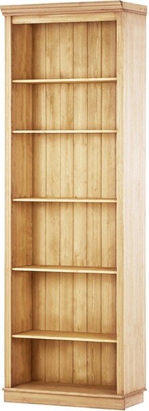 Libreria di colore naturale in pino massiccio 74x223x37 cm Anita – Støraa