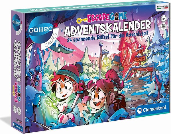 Clementoni 59251- Galieo - Gioco di fuga - Calendario dell'Avvento
