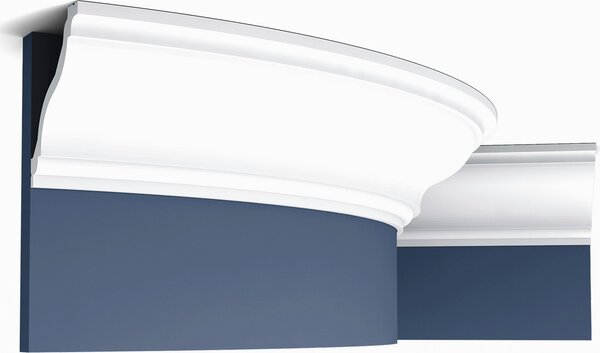 Orac Decor C333F Luxxus Modanatura decorativa flessibile Profilo decorativo Profilo a stucco per soffitti Cornicione profilo Modanatura decorativa Modanatura angolare | 2 metri