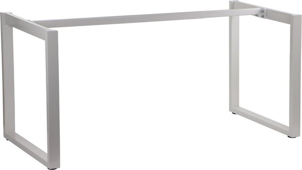 Struttura in metallo per scrivania o tavolo NY-131A, lunghezza regolabile, gambe regolabili, dimensioni 120-180x70x72,5 cm, bianco