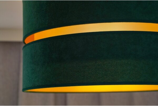 Duolla - Plafoniera DUO 1xE27/40W/230V diametro 40 cm verde/oro