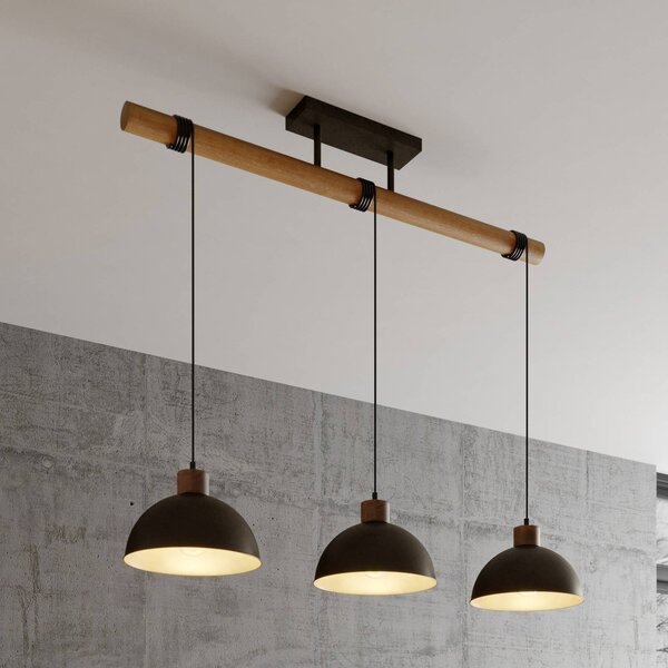 Lampada a sospensione Holgar Lindby, dimmerabile, Alluminio / Grigio / Zincato, Soggiorno / Sala da pranzo, Metallo, Industriale, Lampada a sospensione