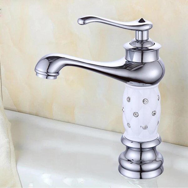 Rubinetto per bagno - Miscelatore per lavabo - Montaggio su piano - Corpo in acciaio inossidabile - Otturatore in ottone - Per lavabo